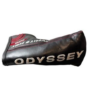 Odyssey White Hot Pro Golf Blade Putter Cover Black Leather
